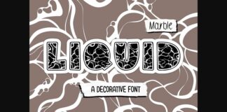 Liquid Marble Font Poster 1