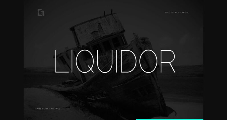 Liquidor Font Poster 3