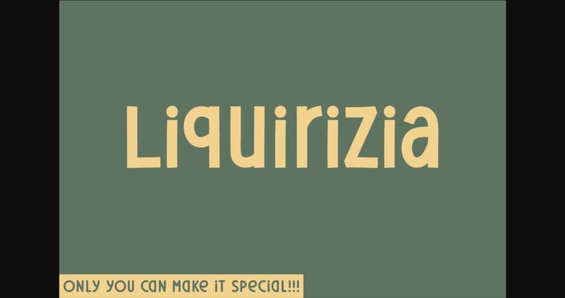Liquirizia Font Poster 3