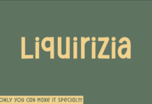 Liquirizia Font Poster 1