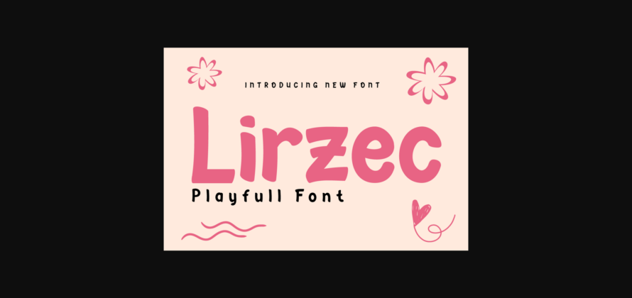 Lirzec Font Poster 3