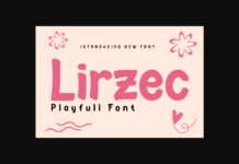 Lirzec Font Poster 1