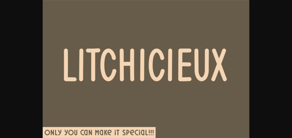 Litchicieux Font Poster 3