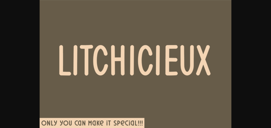 Litchicieux Font Poster 3