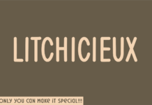 Litchicieux Font Poster 1
