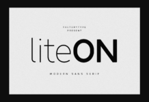 Liteon Font Poster 1