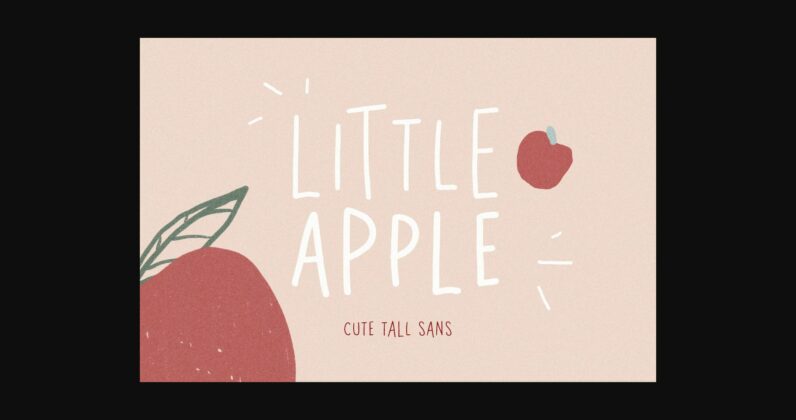 Little Apple Font Poster 3