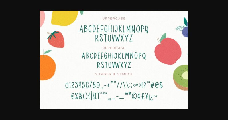 Little Apple Font Poster 2