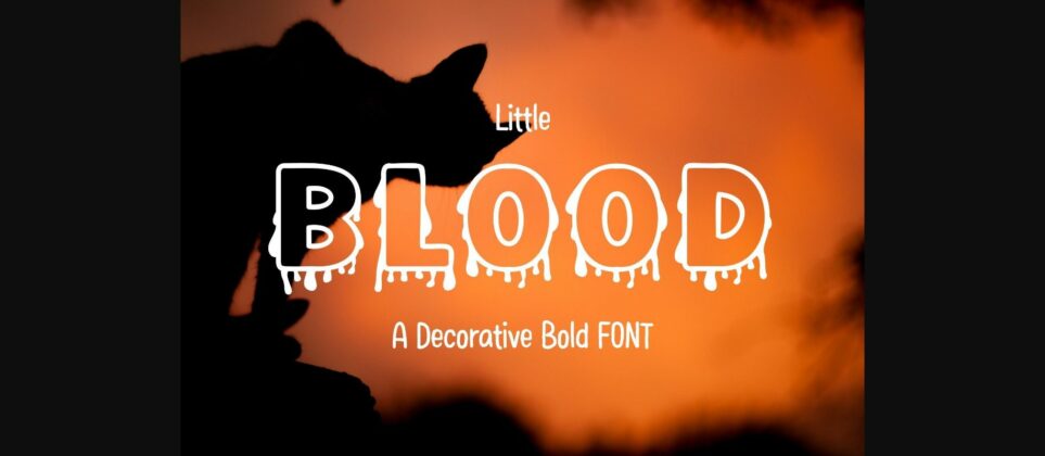 Little Blood Font Poster 3
