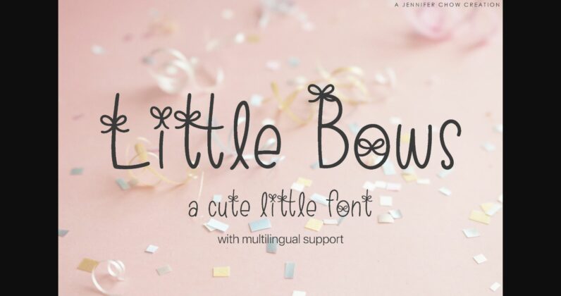 Little Bows Font Poster 3