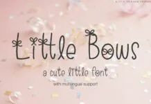 Little Bows Font Poster 1