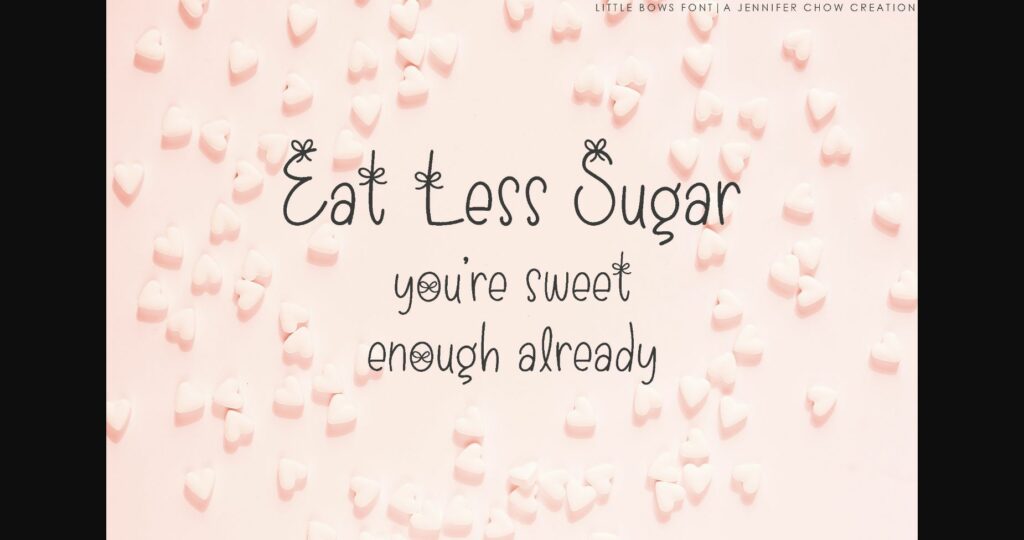 Little Bows Font Poster 5