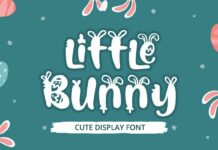 Little Bunny Font Poster 1