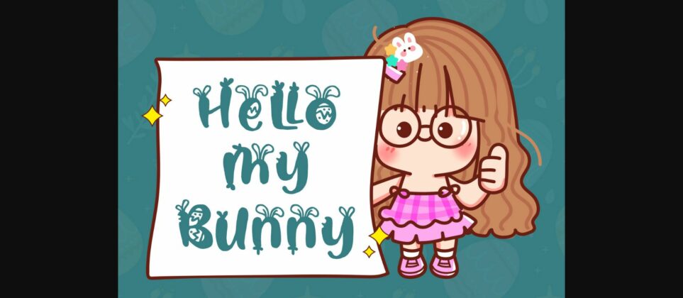 Little Bunny Font Poster 7
