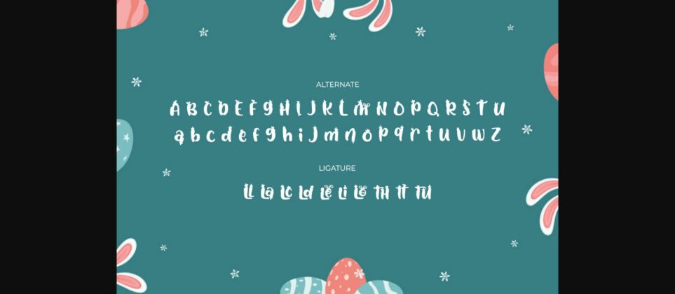 Little Bunny Font Poster 10