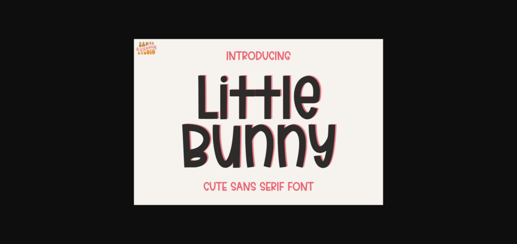 Little Bunny Font Poster 3