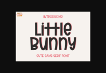 Little Bunny Font Poster 1