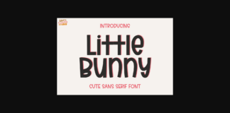 Little Bunny Font Poster 1