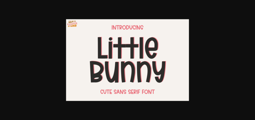 Little Bunny Font Poster 1