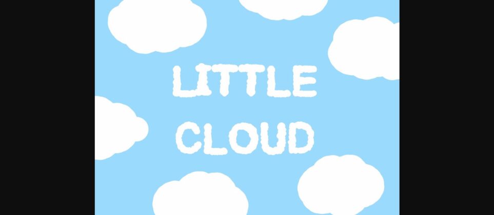 Little Cloud Font Poster 3