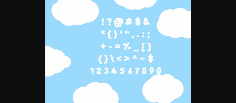 Little Cloud Font Poster 5