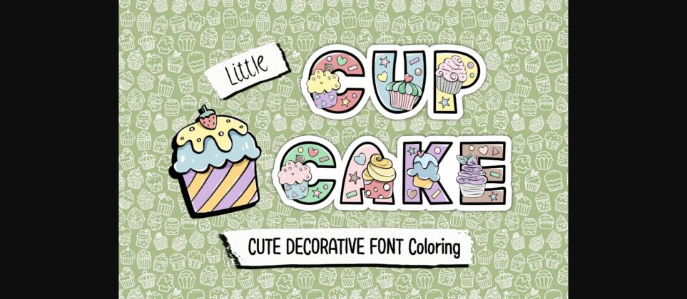 Little Cupcake Font Poster 3