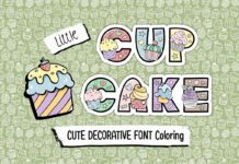 Little Cupcake Font Poster 1