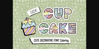 Little Cupcake Font Poster 1
