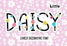 Little Daisy Font Poster 1