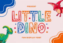 Little Dino Font Poster 1