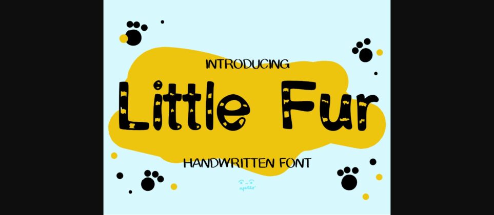Little Fur Font Poster 3