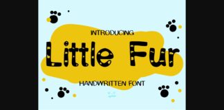 Little Fur Font Poster 1