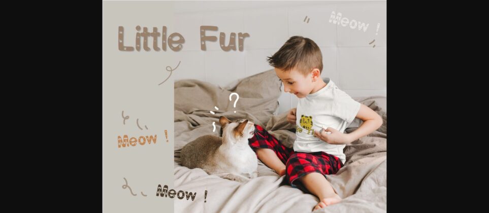 Little Fur Font Poster 6