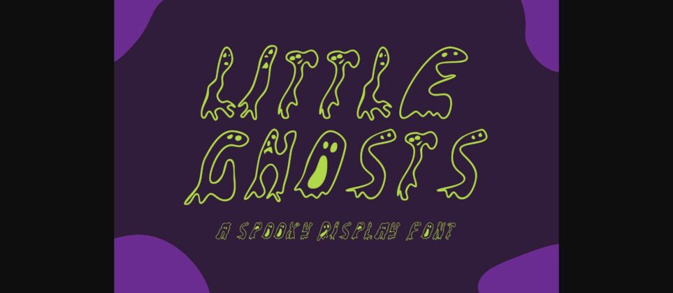 Little Ghosts Font Poster 3