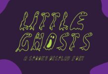 Little Ghosts Font Poster 1