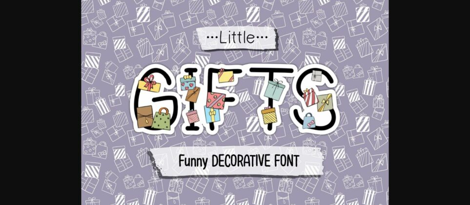 Little Gifts Font Poster 3