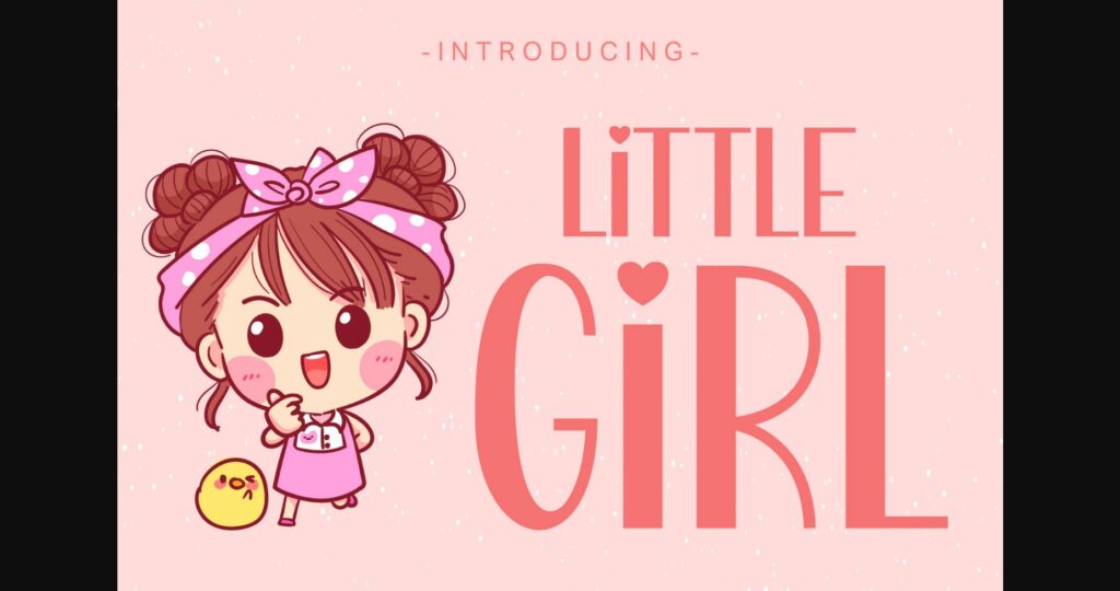 Little Girl Font Poster 3