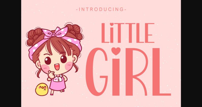 Little Girl Font Poster 3