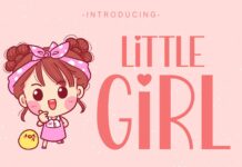 Little Girl Font Poster 1