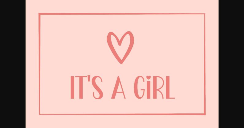 Little Girl Font Poster 6