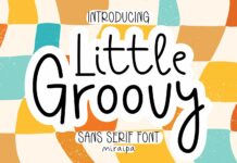 Little Groovy Font Poster 1