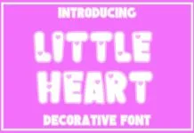 Little Heart Font Poster 1