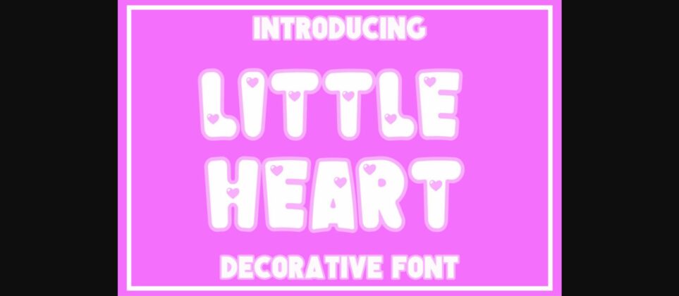 Little Heart Font Poster 1