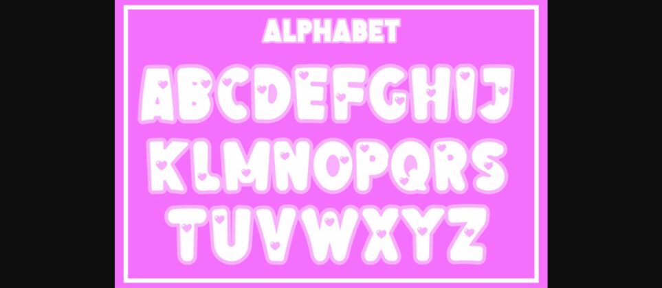 Little Heart Font Poster 4