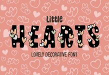 Little Hearts Font Poster 1