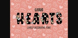 Little Hearts Font Poster 1