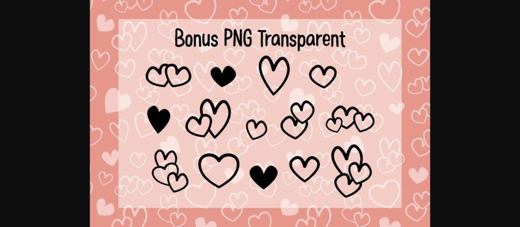 Little Hearts Font Poster 6