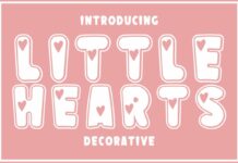 Little Hearts Font Poster 1