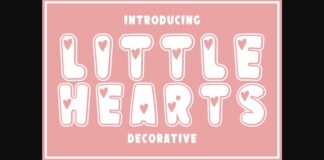 Little Hearts Font Poster 1