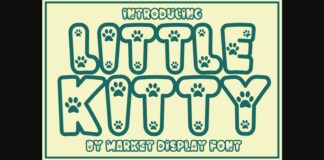 Little Kitty Font Poster 1
